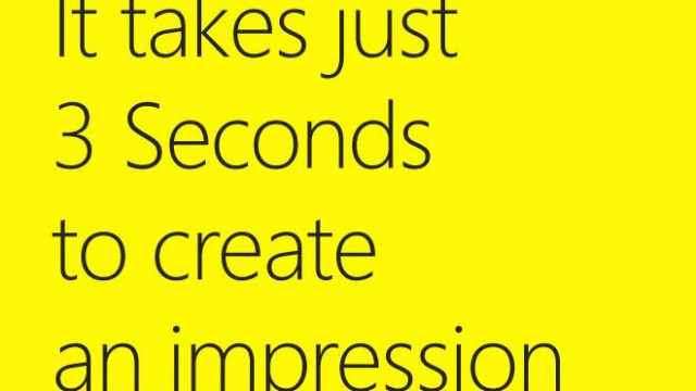 Yes, It takes just 3 seconds to create an impression